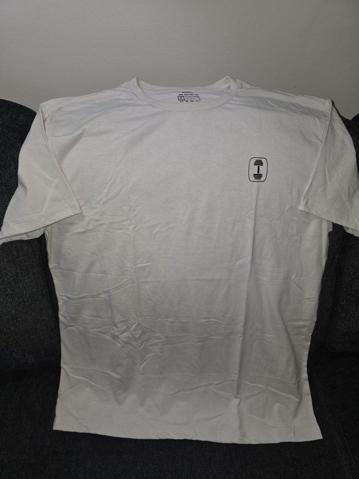 The Lift Box Shirt BULK DEAL Men's XL Beige Weight Lifting Crew Short Sleeve gallery