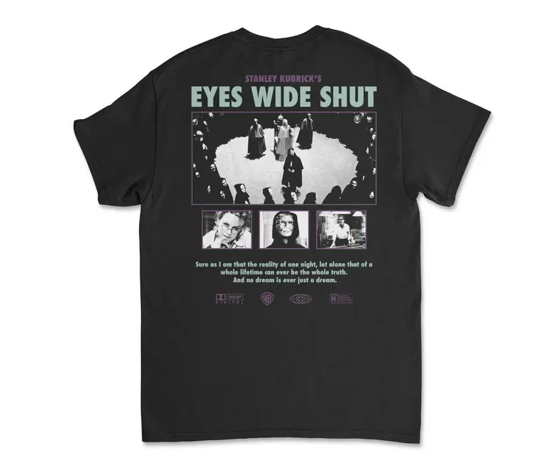 Eyes Wide Shut Stanley Kubrick Black T-Shirt Tee Shirt Movie Film Vintage Style