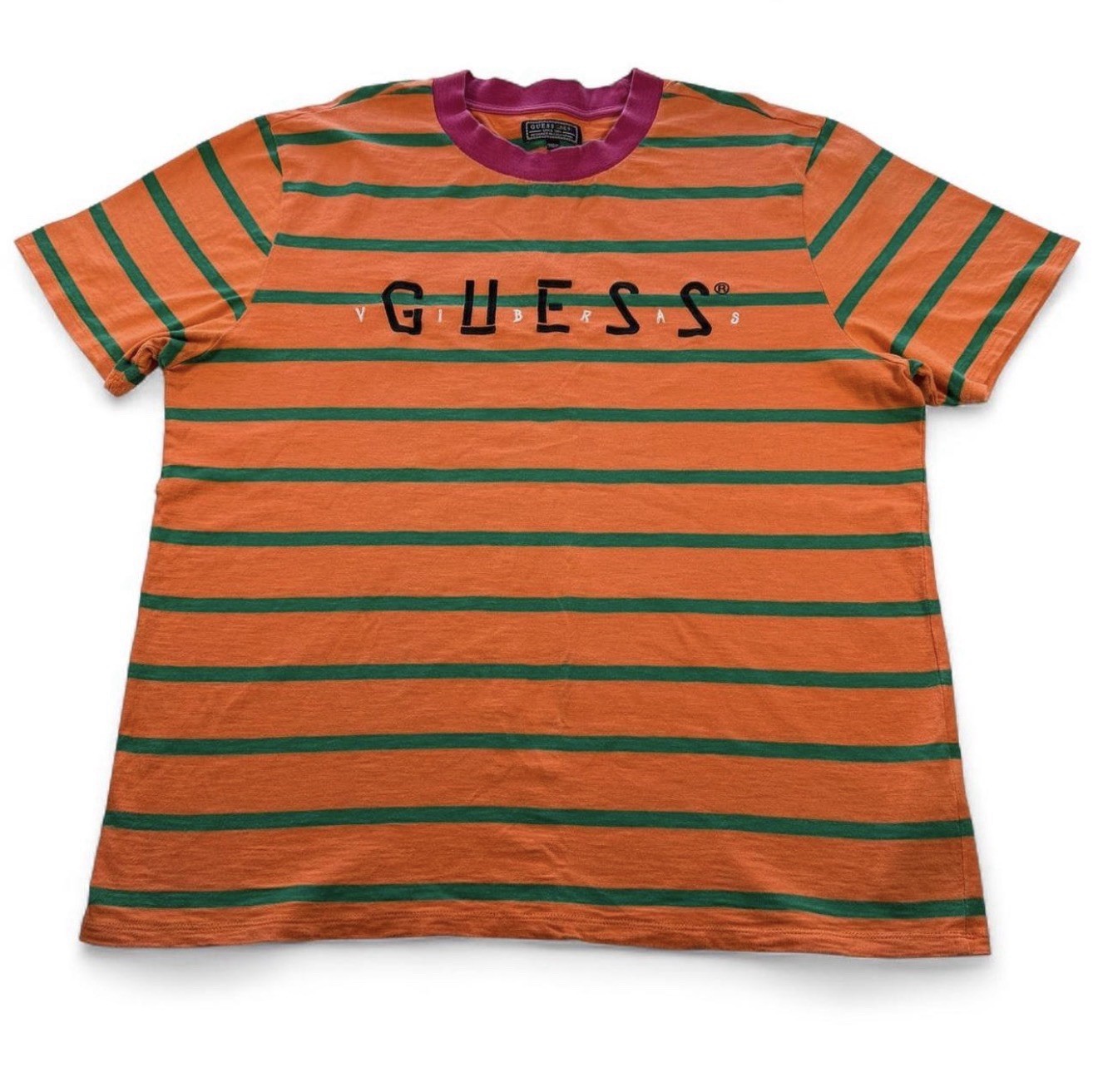 GUESS × J Balvin striped tee from the Vibras collection w/Stripes T-Shirt Size L
