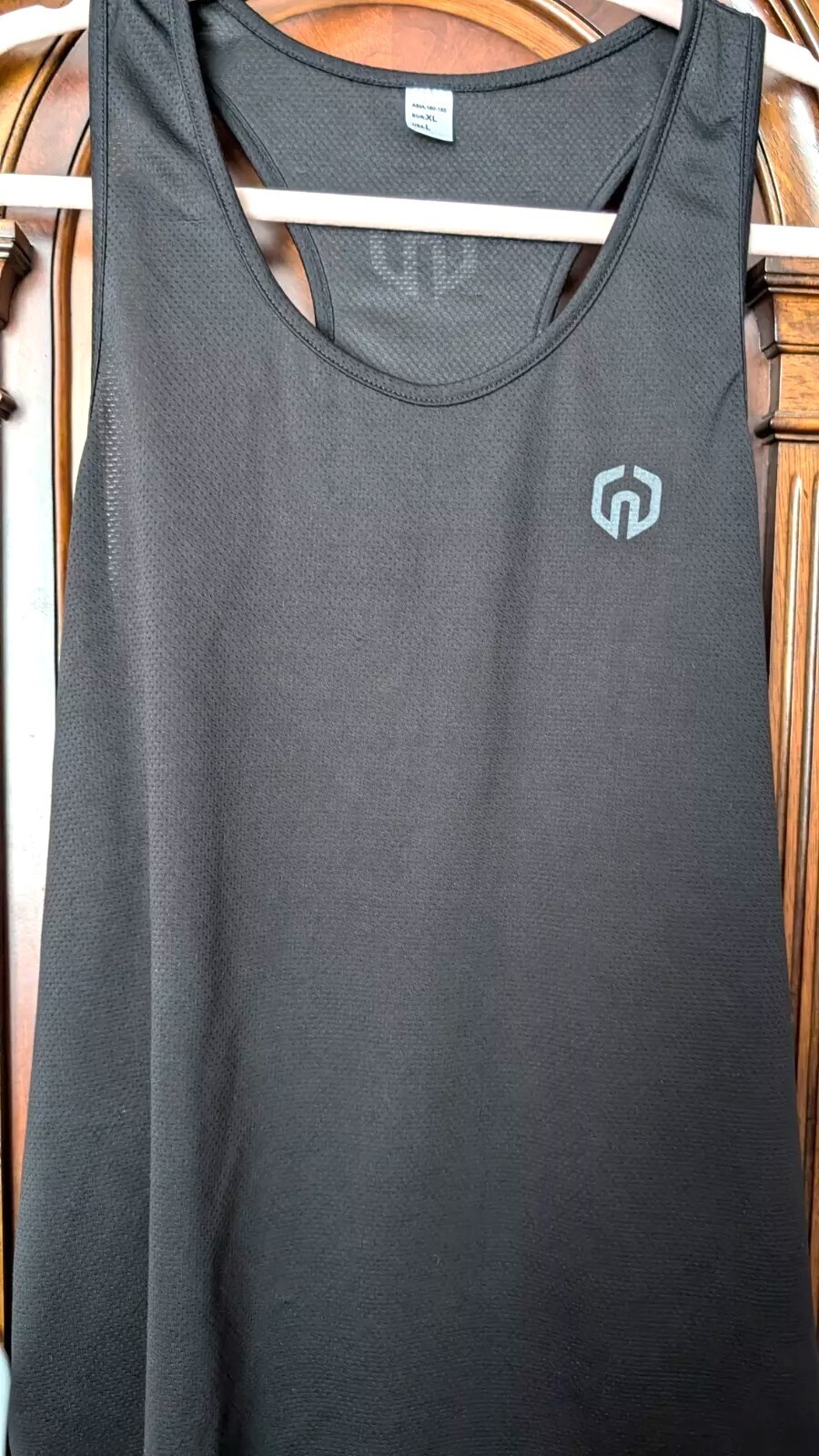 NELEUS 'Dry Fit Logo Muscle' Mesh Tank Top Men's S Gym Workout Exercise Blk NEW! gallery