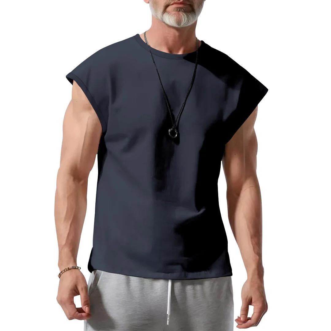 Cross-border Men's Clothing Summer New Sleeveless T-shirt Youth Casual Loose gallery