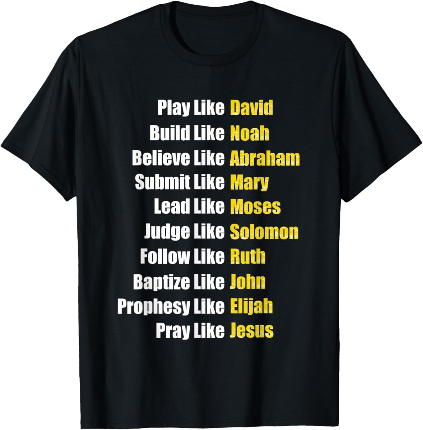 Heroes Of The Bible Faith Christian Gifts Biblical Figures T-Shirt gallery