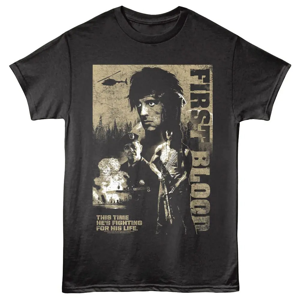 Rambo Fighting for His Life Men's T Shirt gallery