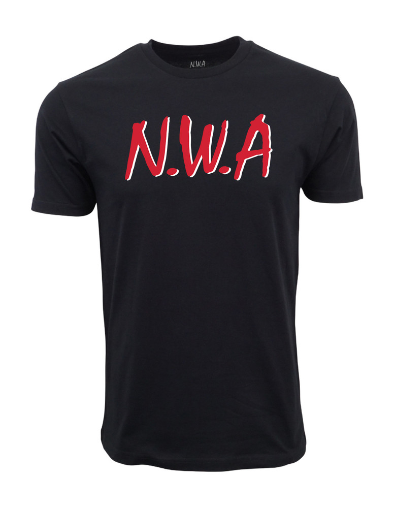 NWA Straight Outta Compton Graphic Black T shirt