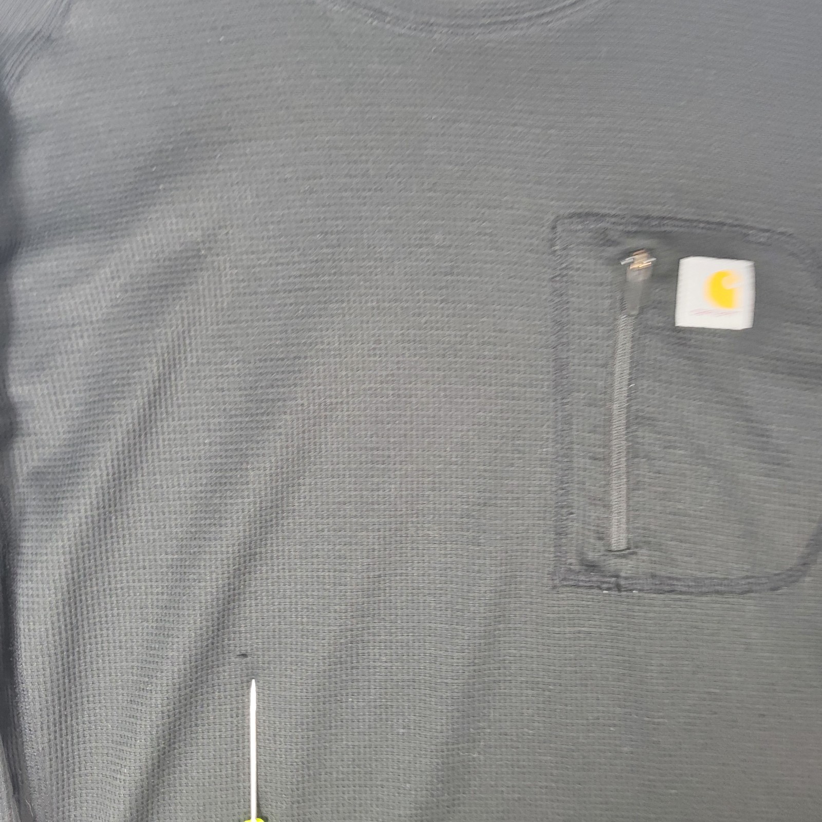 Carhartt Force Shirt Mens Size 2XL Long Sleeve Black Zip Pocket Work Utility gallery
