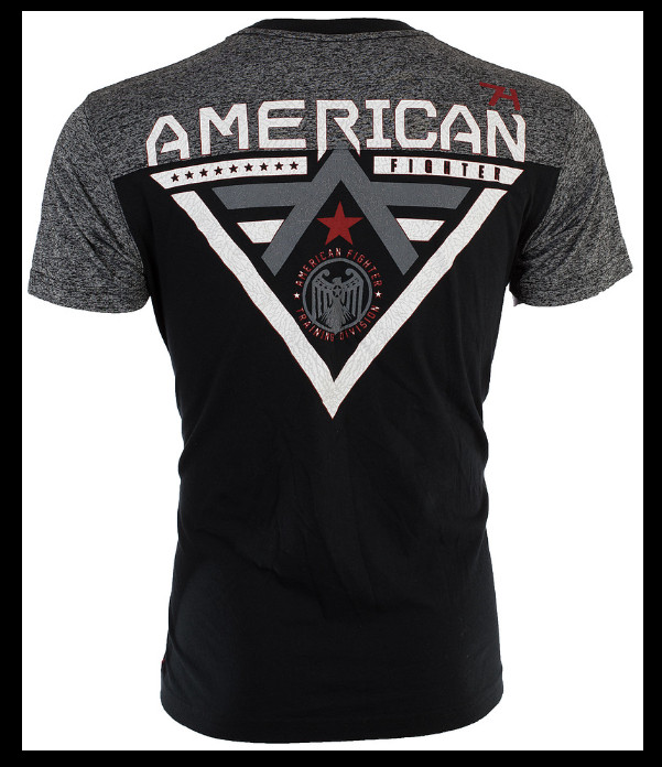 AMERICAN FIGHTER Black ALASKA PATTERN Athletic Graphic T-shirt NWT gallery
