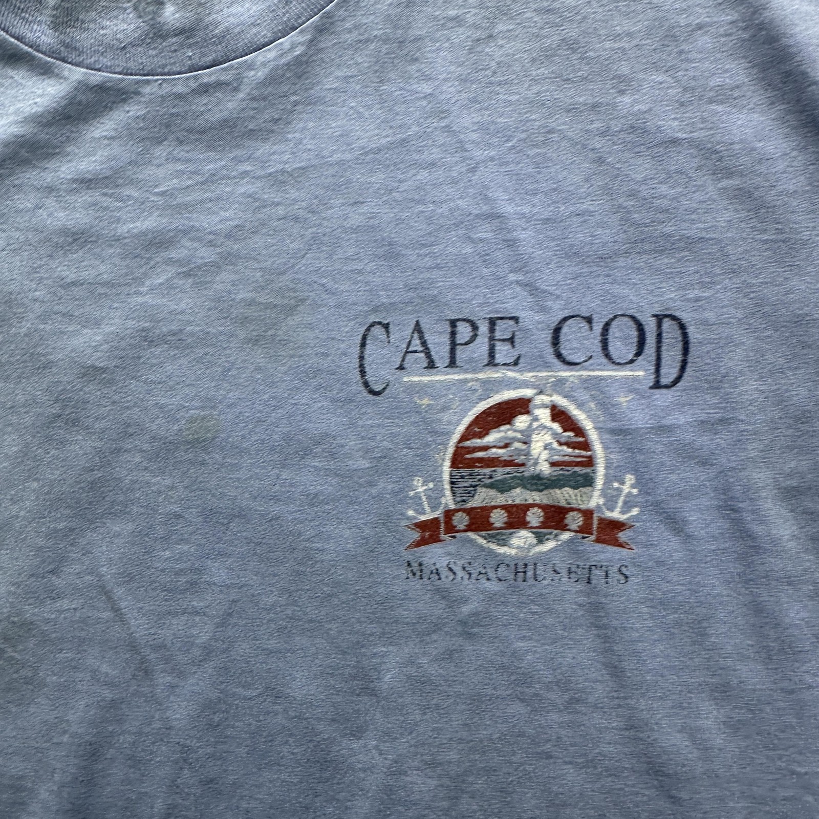 Vintage Cape Cod Shirt Mens XL Blue Massachusetts Souvenir 90s Fruit Loom gallery
