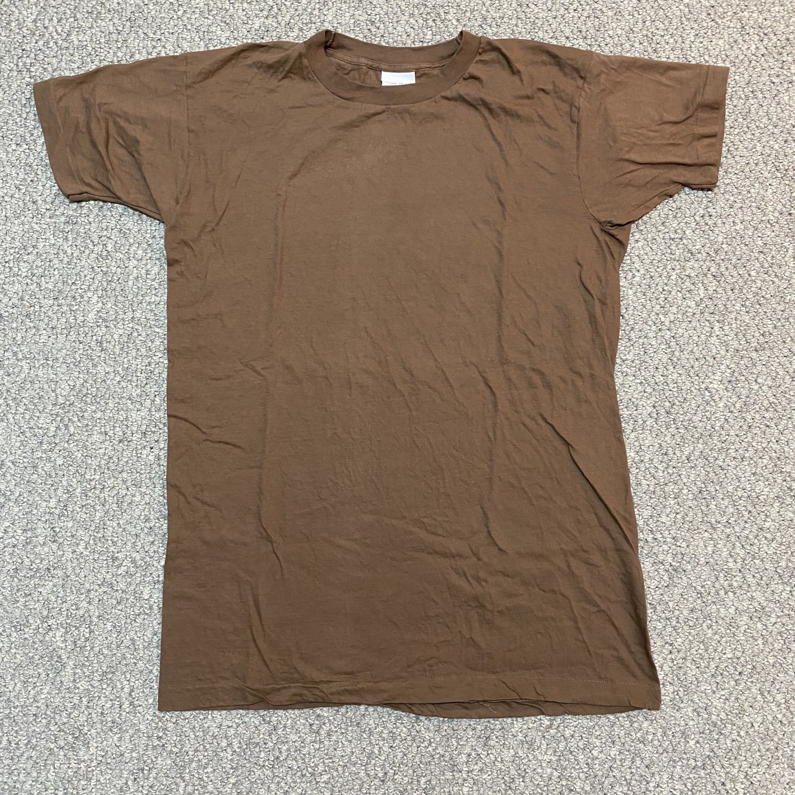 US Military Army Undershirt Qtr Sleeve Crew Neck Brown 436 Union Underwear Large