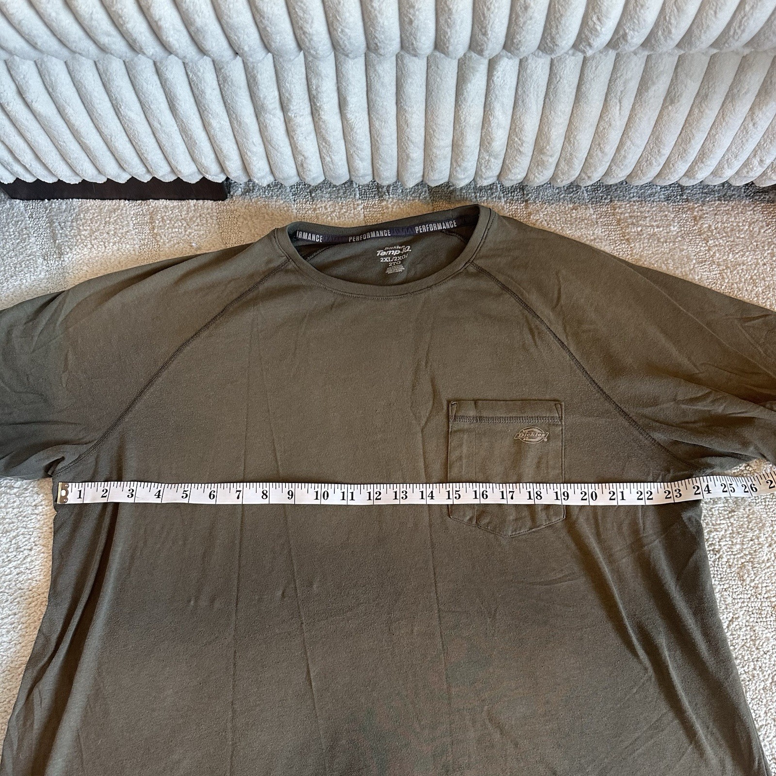 Dickies Men’s Temp IQ Performance Short Sleeve Pocket T Shirt Work Size 2XL gallery