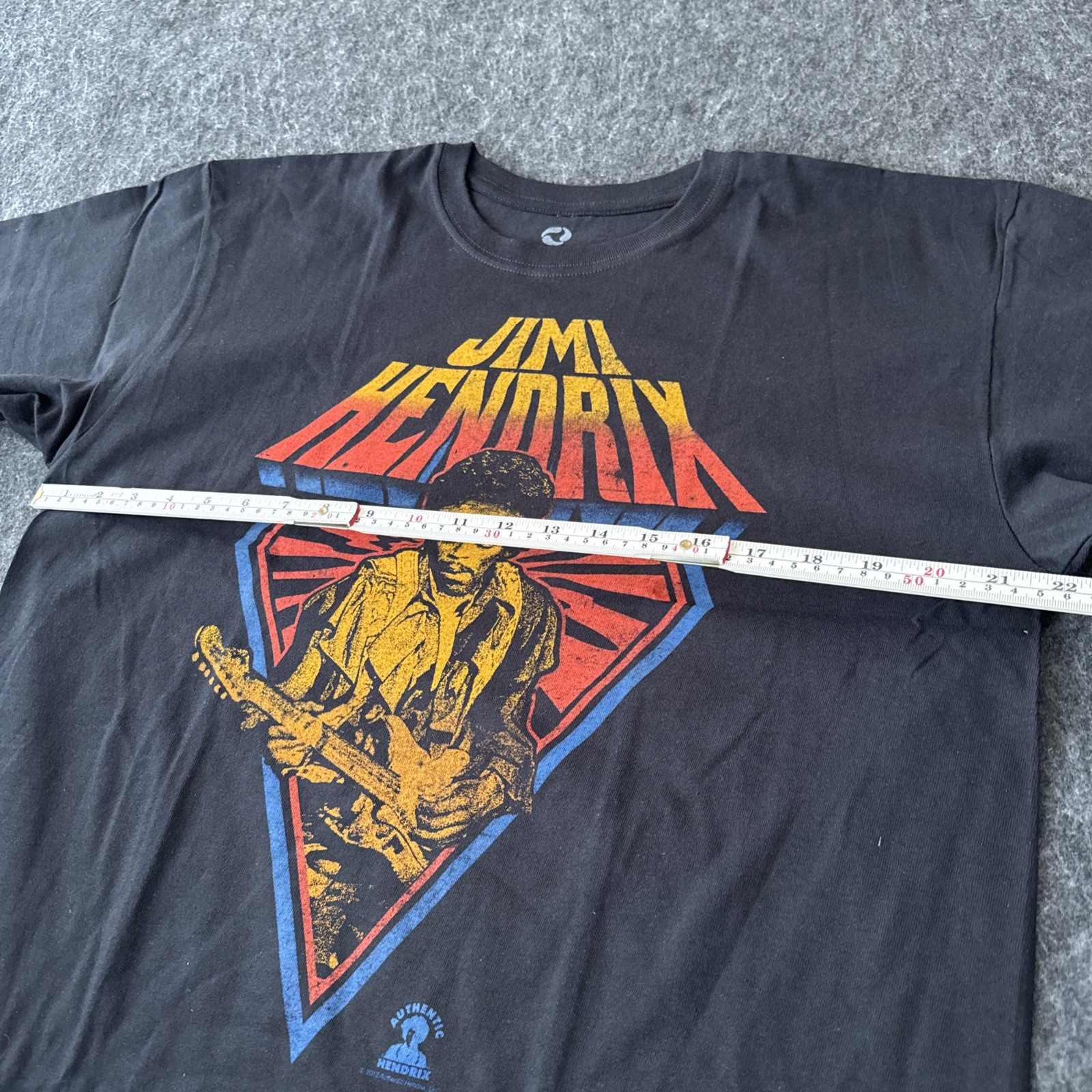 Jimi Hendrix Liquid Blue Shirt Mens L Black Graphic Tee 2012 DeadStock Collector gallery