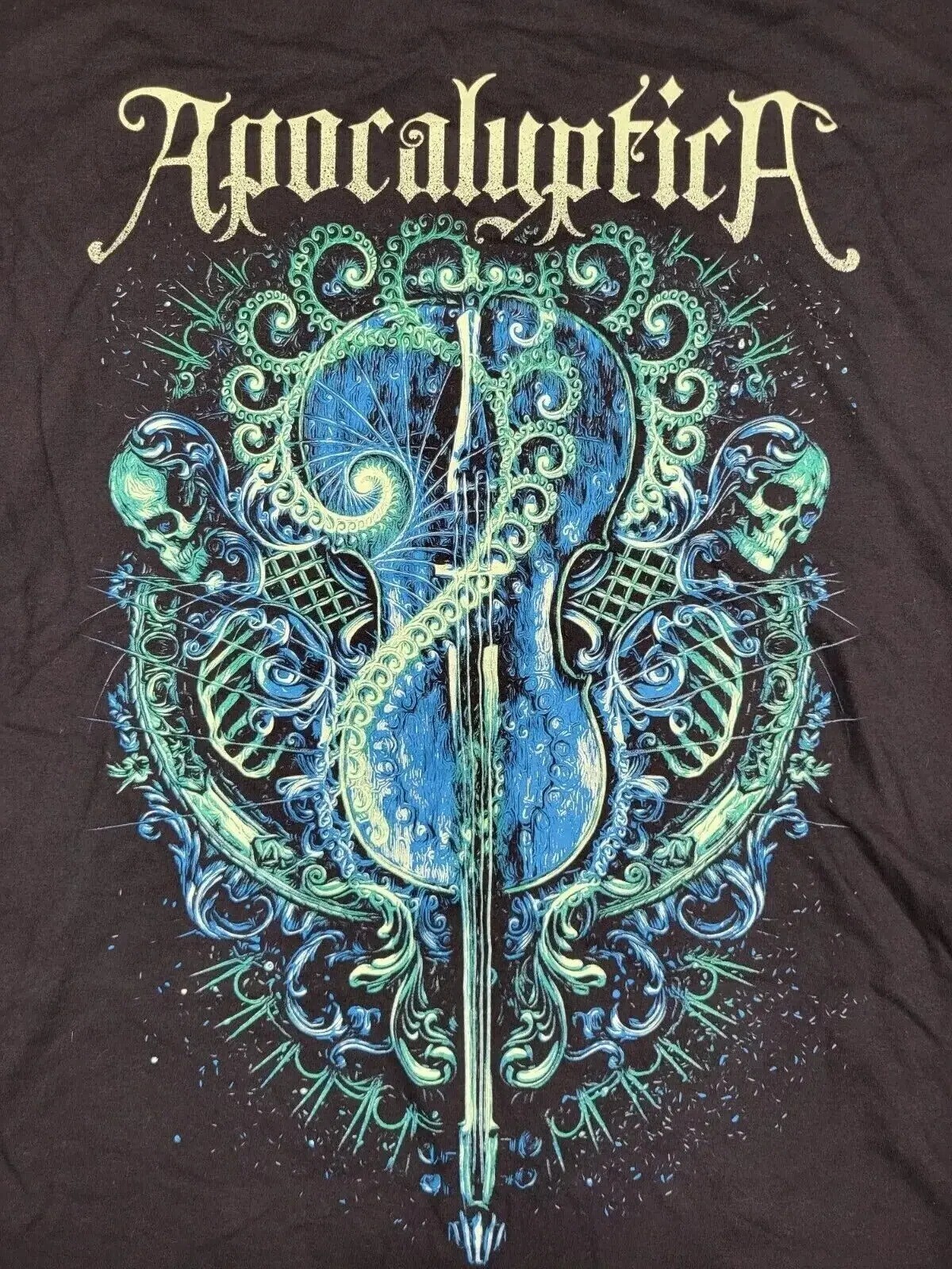Merry Christmas Apocalyptica Black Cotton Full Size Shirt NI582