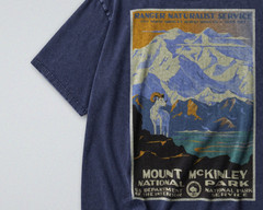 100% Cotton Tee – Unisex Retro Oversized Fit – Denali National Park Mt McKinley
