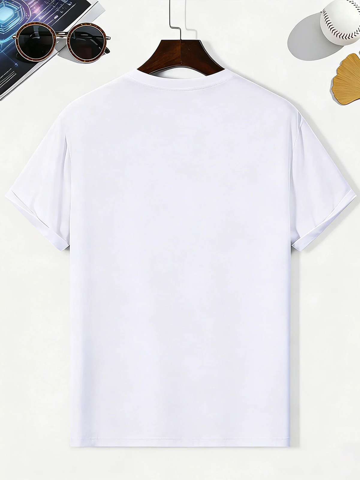Mountain Compass Graphic Cotton Men's T-Shirt, Suitable for Daily Casual Wear gallery
