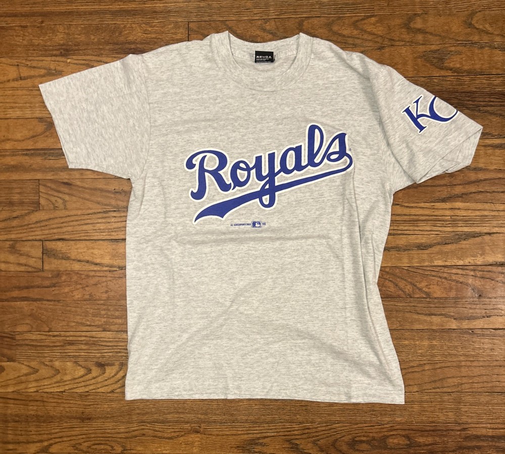 Kansas City Royals Baseball Shirt Single Stitch USA Made Vintage 90’s Size Large