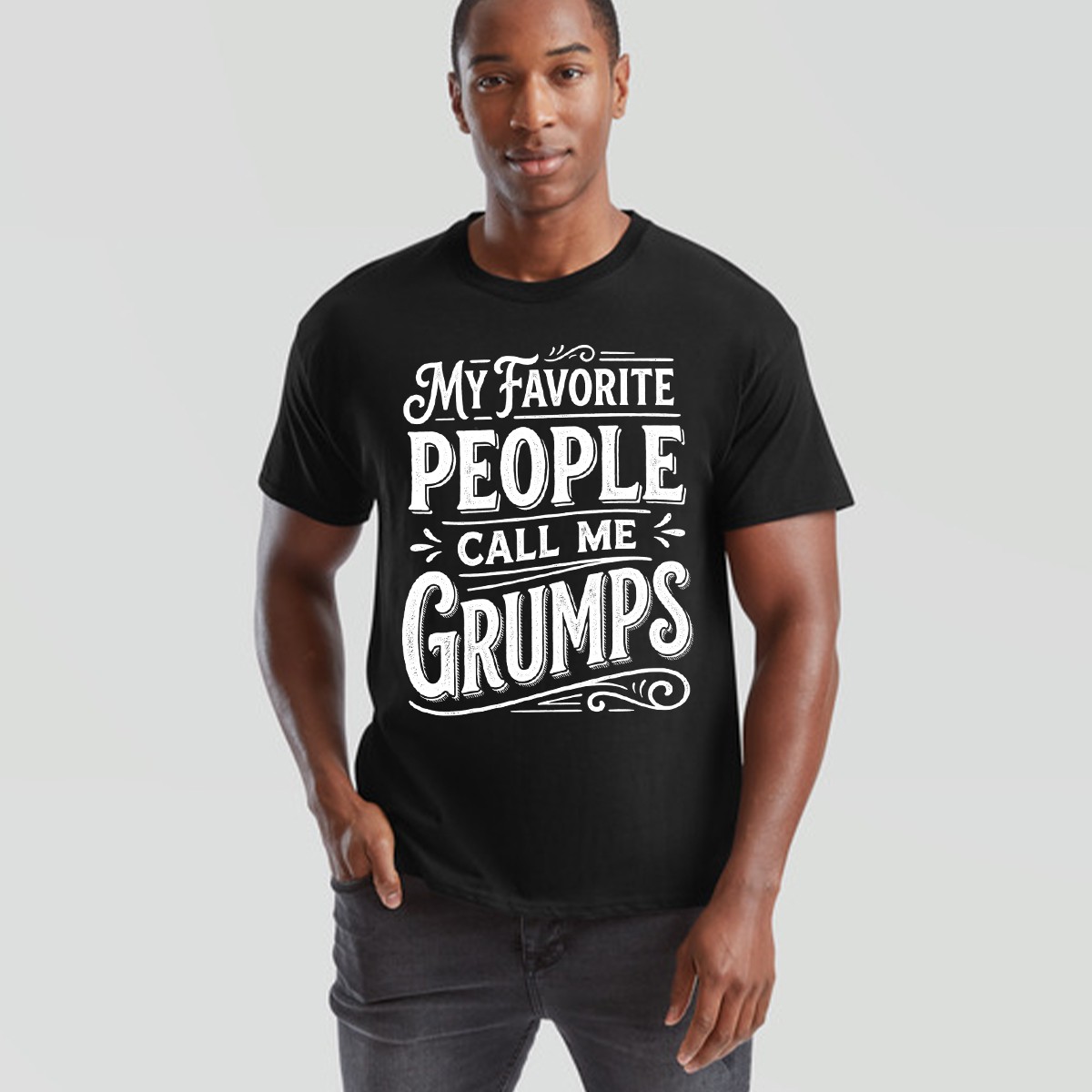 My Favorite People Call Me Grumps Family Shirt Mothers Day Mens Womens gallery