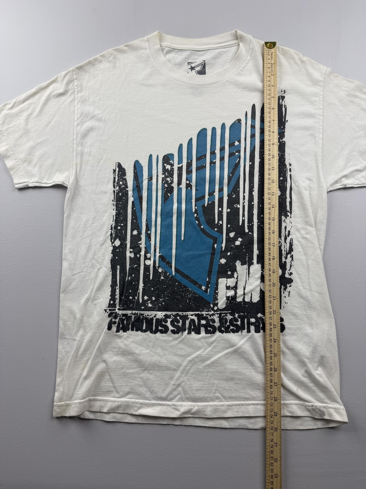 Famous Stars & Straps Shirt Mens Large White Big Logo Graphic Tee Skate gallery