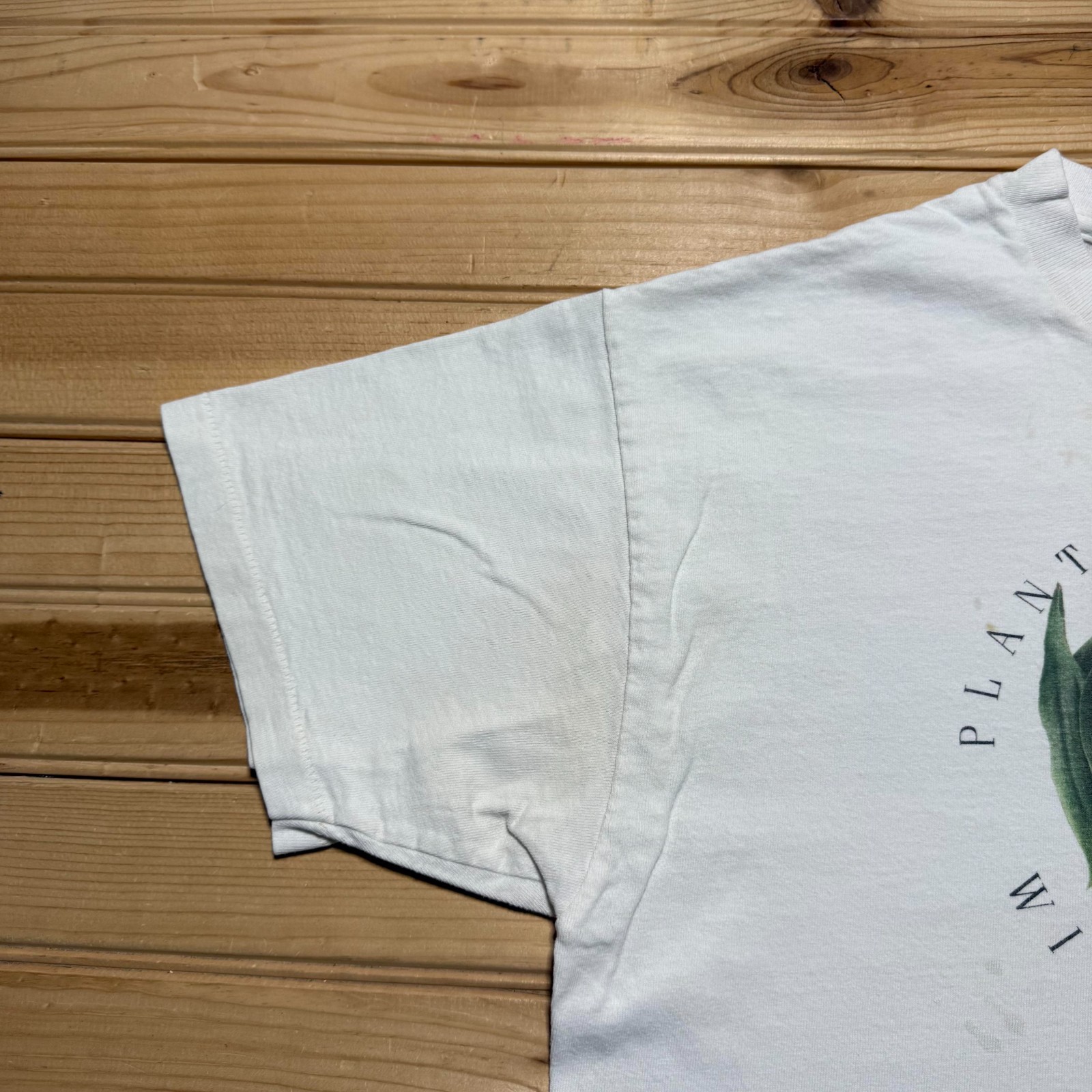 Vintage 1997 Plant The Earth With Flowers Botanical Nature T-Shirt USA - Large gallery