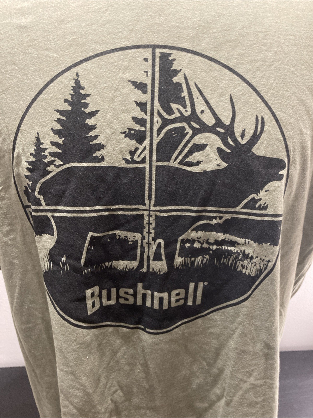 Bushnell Logo Men’s T-Shirt Green New with Tags XL Optical gallery