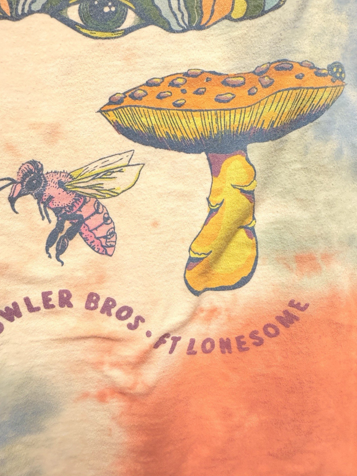 Howler Brothers Short Sleeve Shirt Burnt Orange/White/Tie Dye Graphic, XL gallery