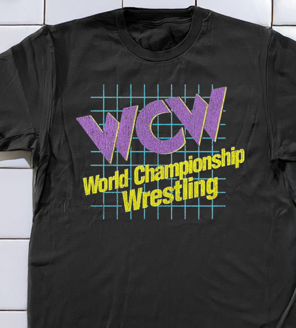 90's Wcw Washed T-Shirt Black L gallery