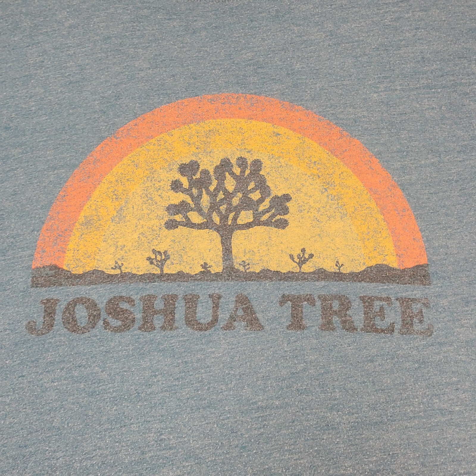 Lucky Brand Los Angeles Large T-Shirt Blue Joshua Tree Cotton Polyester Rayon gallery