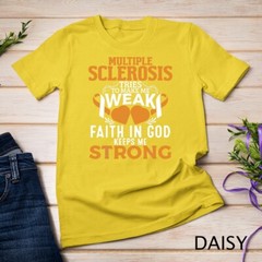 Multiple Sclerosis Awareness Orange Ribbon Women Kid Unisex T-shirt