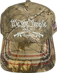 We the people will not comply Embroidered Camo Structured One Size Fits All Hat