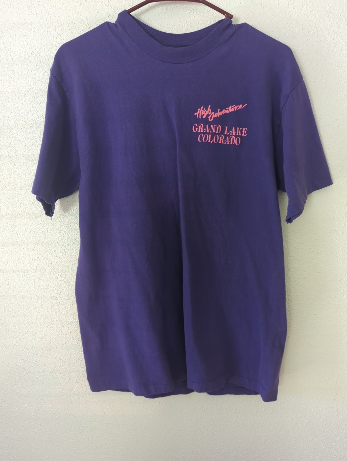 Hanes Beefy T SZ MED Vtg Colorado Single Stitch T-Shirt Large 1990s Purple gallery