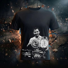 Retro Boxing Many PACQUIAO Oversize WBC T-shirt, Fighter Graphic T-Shirt