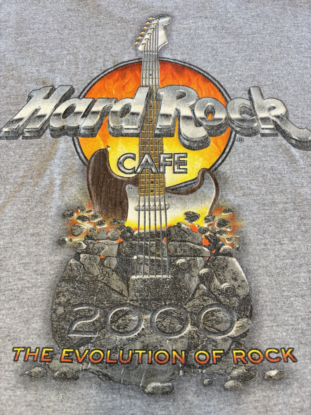 Vintage 2000 Hard Rock Cafe New York Guitar Flame T-Shirt Cotton Men’s Size XL gallery