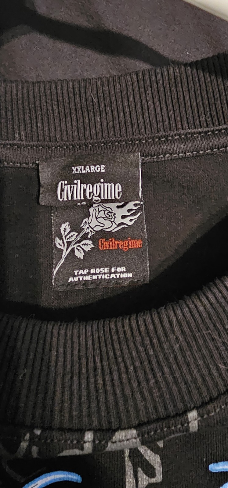Civil Regime DeathNote Ryuk's Fatal Stare "Side By Side" Dungeon Tee 2XL gallery
