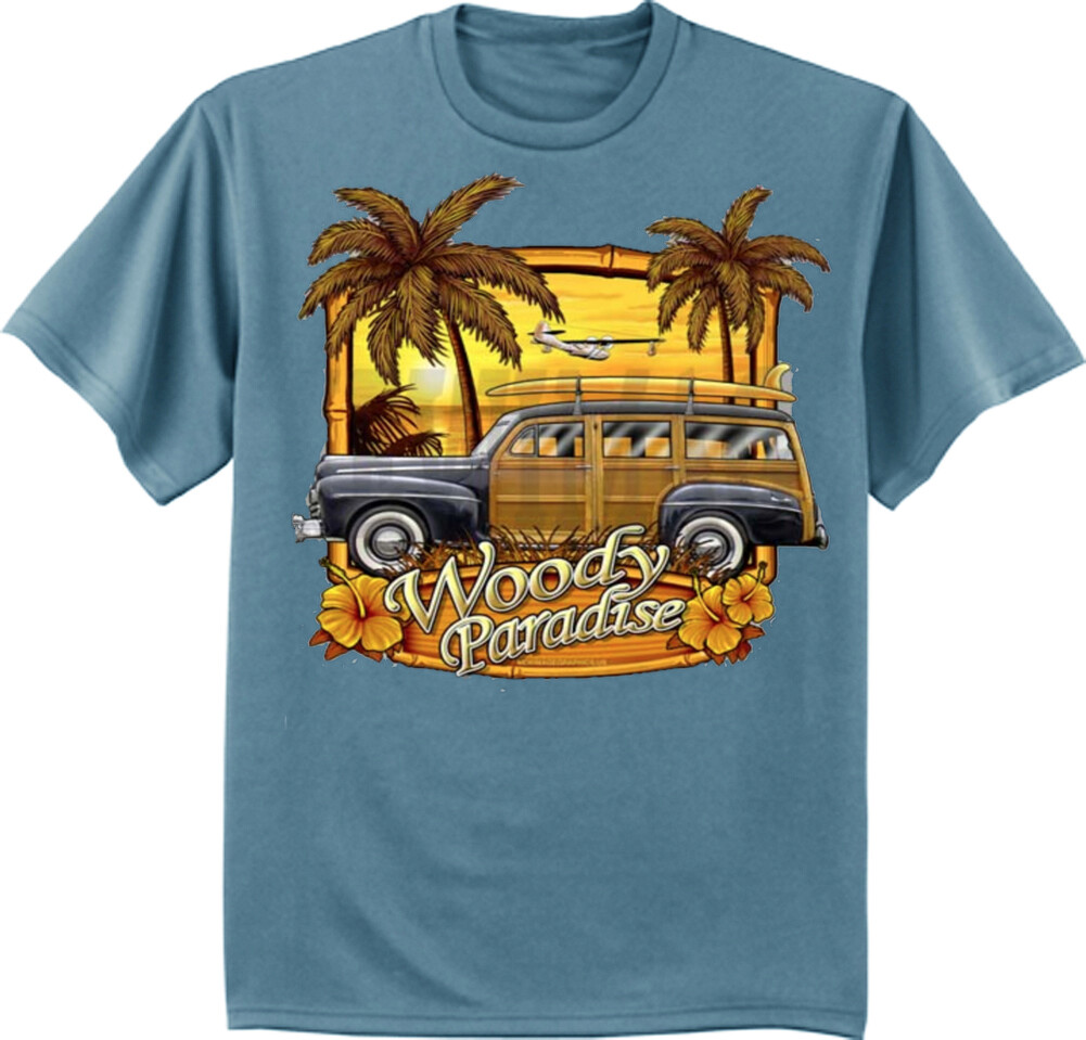 Classic Woody Car T-shirt Mens Graphic Tee Grandpa Dad Gifts gallery