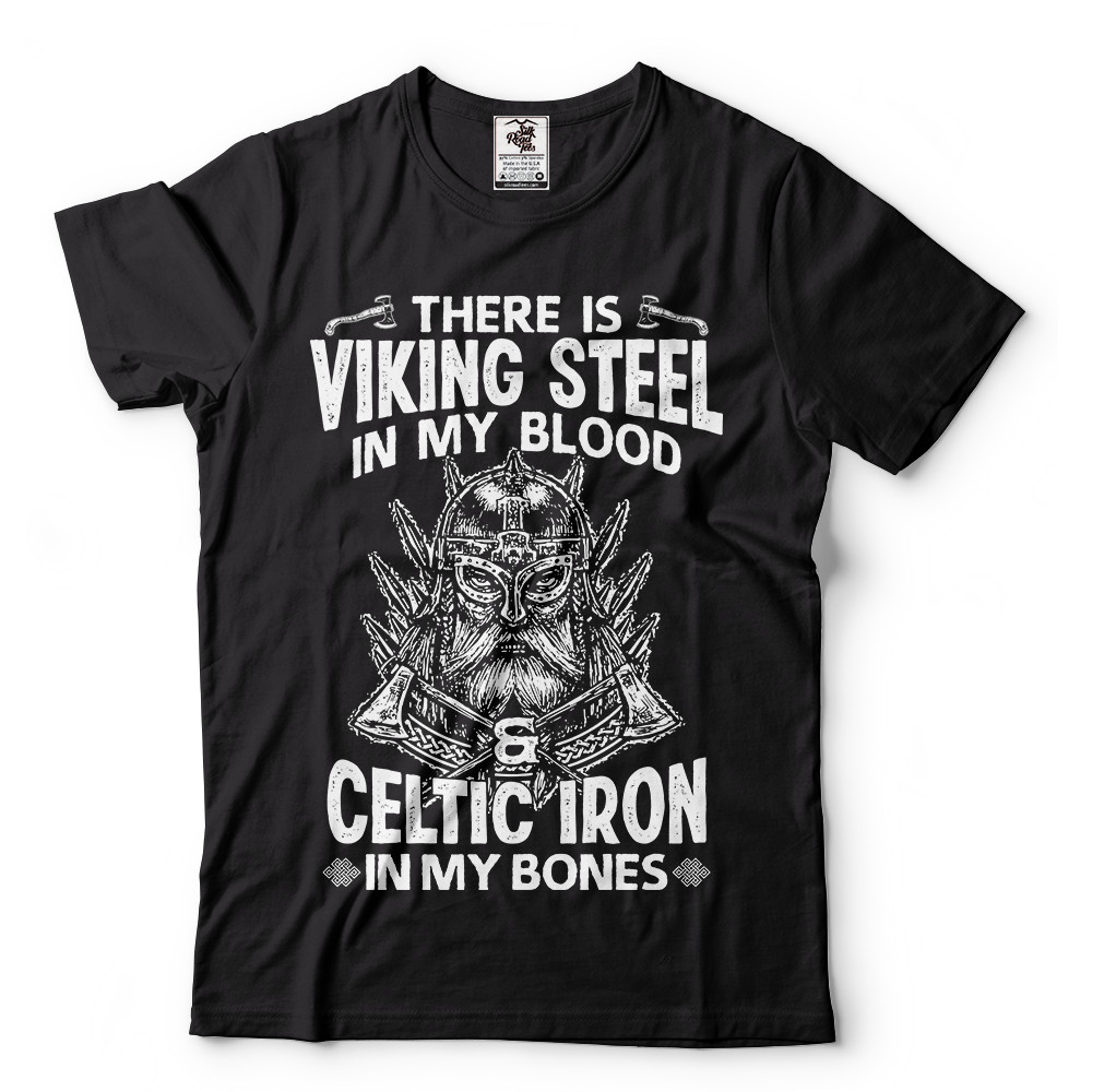 Viking Steel Celtic Iron Mens T-shirt Thor Odin Ragnar Nordic Norse Mythology T gallery