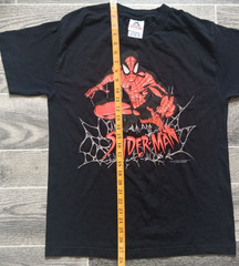 Y2K Spiderman AAA Mens Medium Black T Shirt 2002 Marvel Characters Vintage
