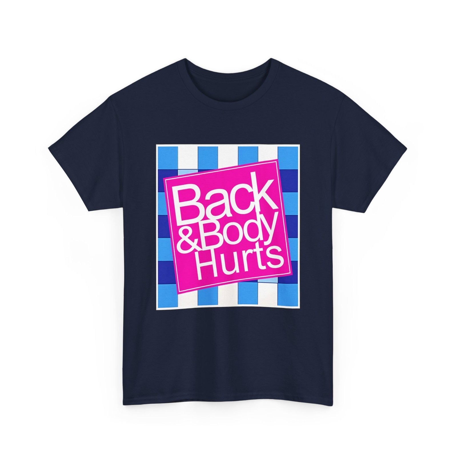 Funny Back Body Hurts Quote Workout Gym Top T-Shirt gallery