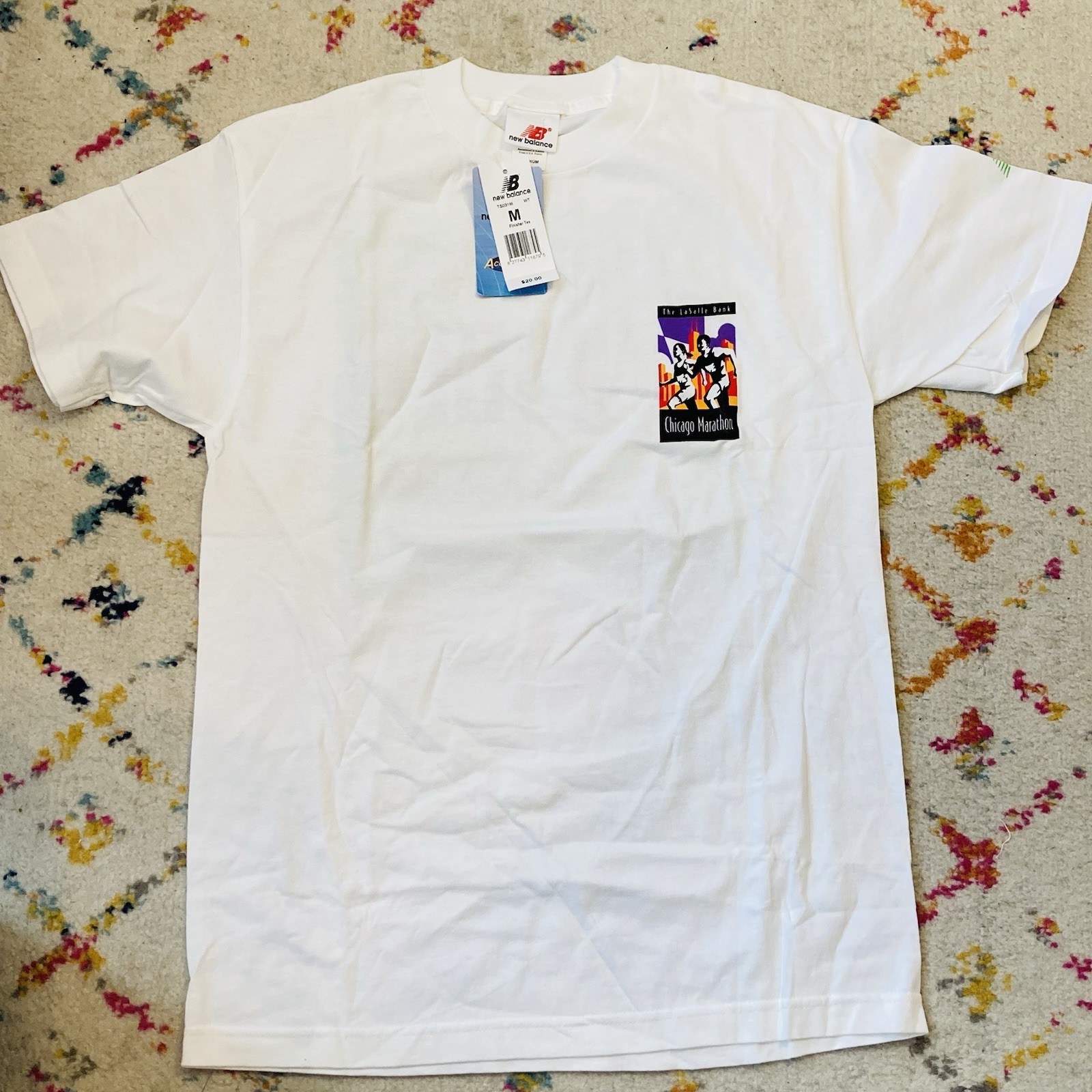 VTG NEW BALANCE 2003 Official Chicago Marathon Finishers Tshirt MEDIUM New Tags gallery