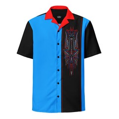 Corvair Monza Pinstripes button down Hawaiian bowling style shirt