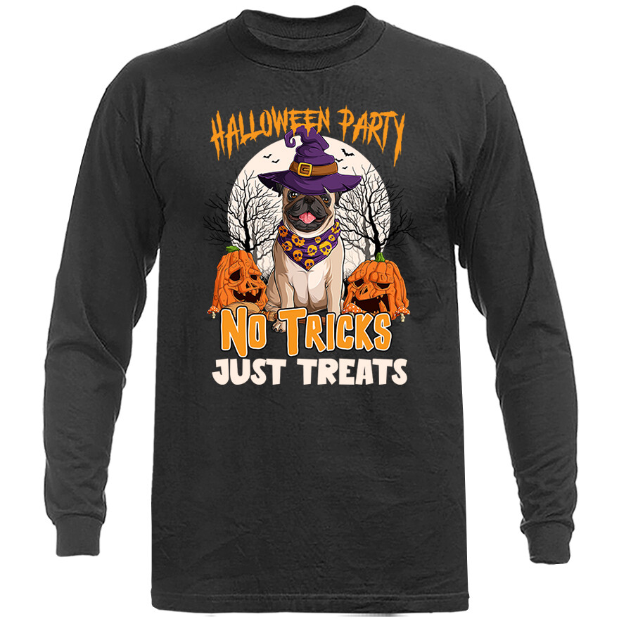 Halloween Costume Spooky Witches Pumpkin Ghost Long Sleeve T-Shirt