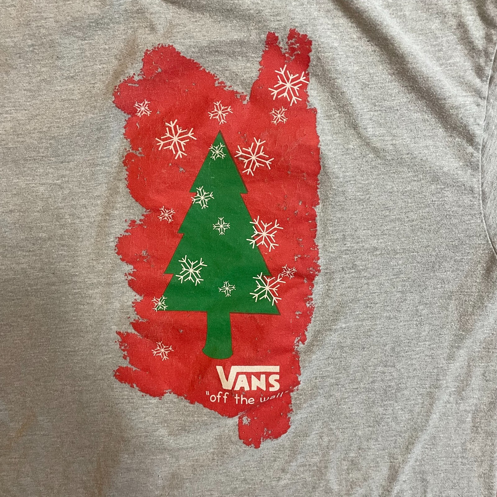 VANS Christmas Tree Medium Gray Short Sleeve T-Shirt gallery