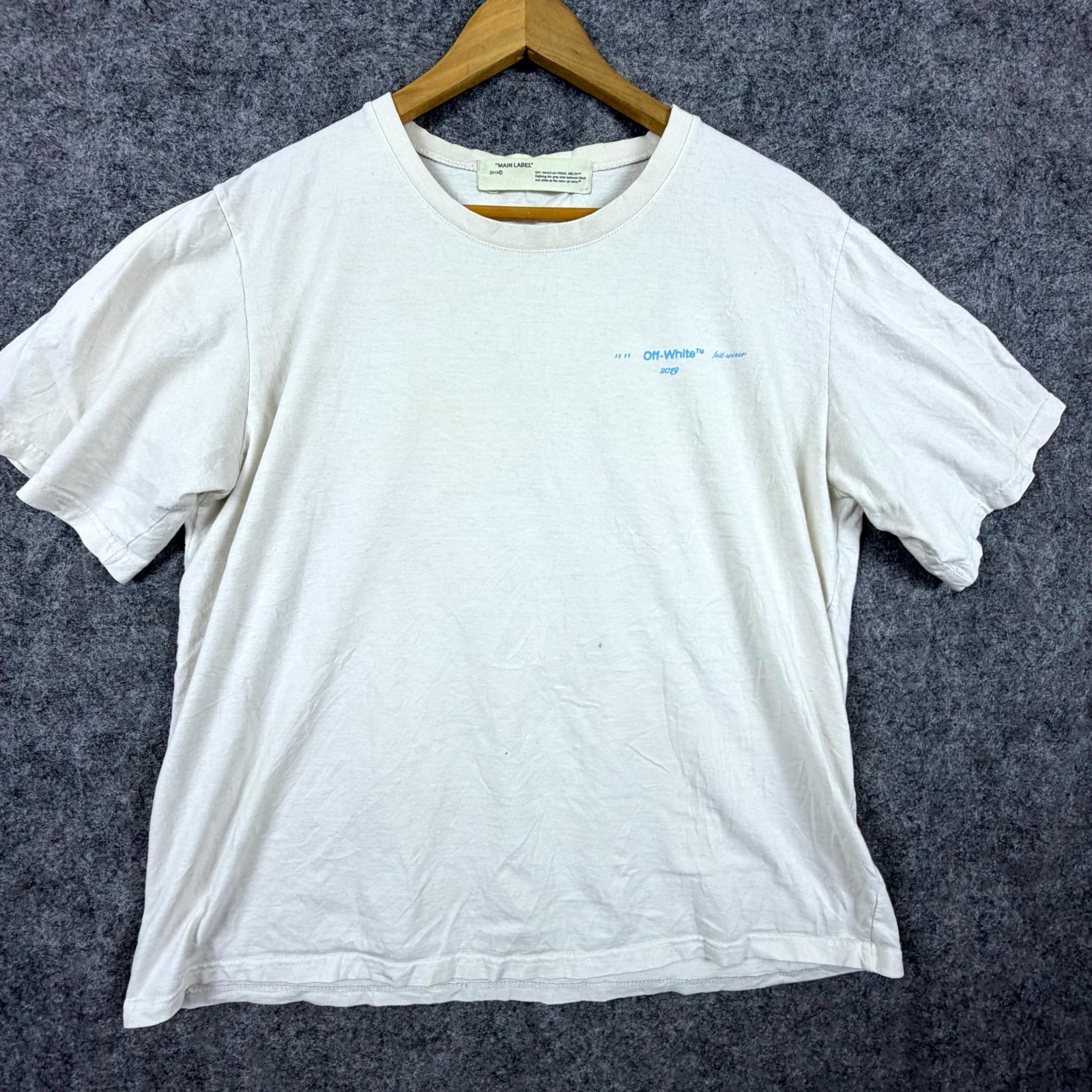 Off-White Main Label T-Shirt Mens White Fall Winter Virgil Abloh Arrows Graphic gallery