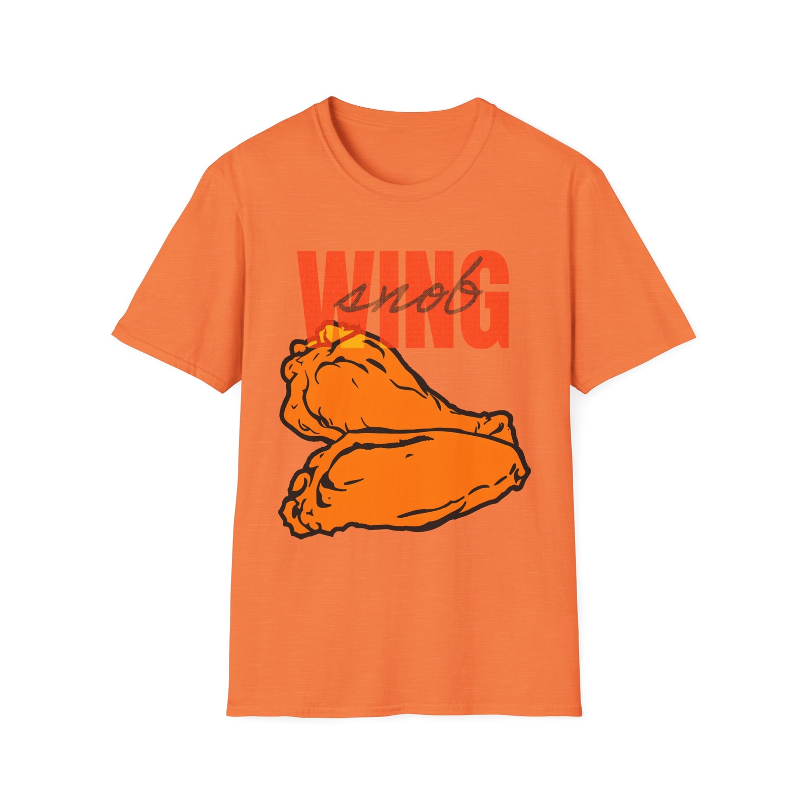 Wing Snob T-Shirt – Buffalo Wings – Unisex Softstyle (two color options)