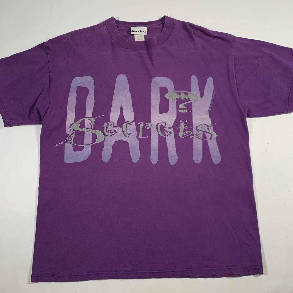 VTG 90s Batman Dark Secrets Riddler T-Shirt OSFA Fits XL X-Large 1995 DC Comics