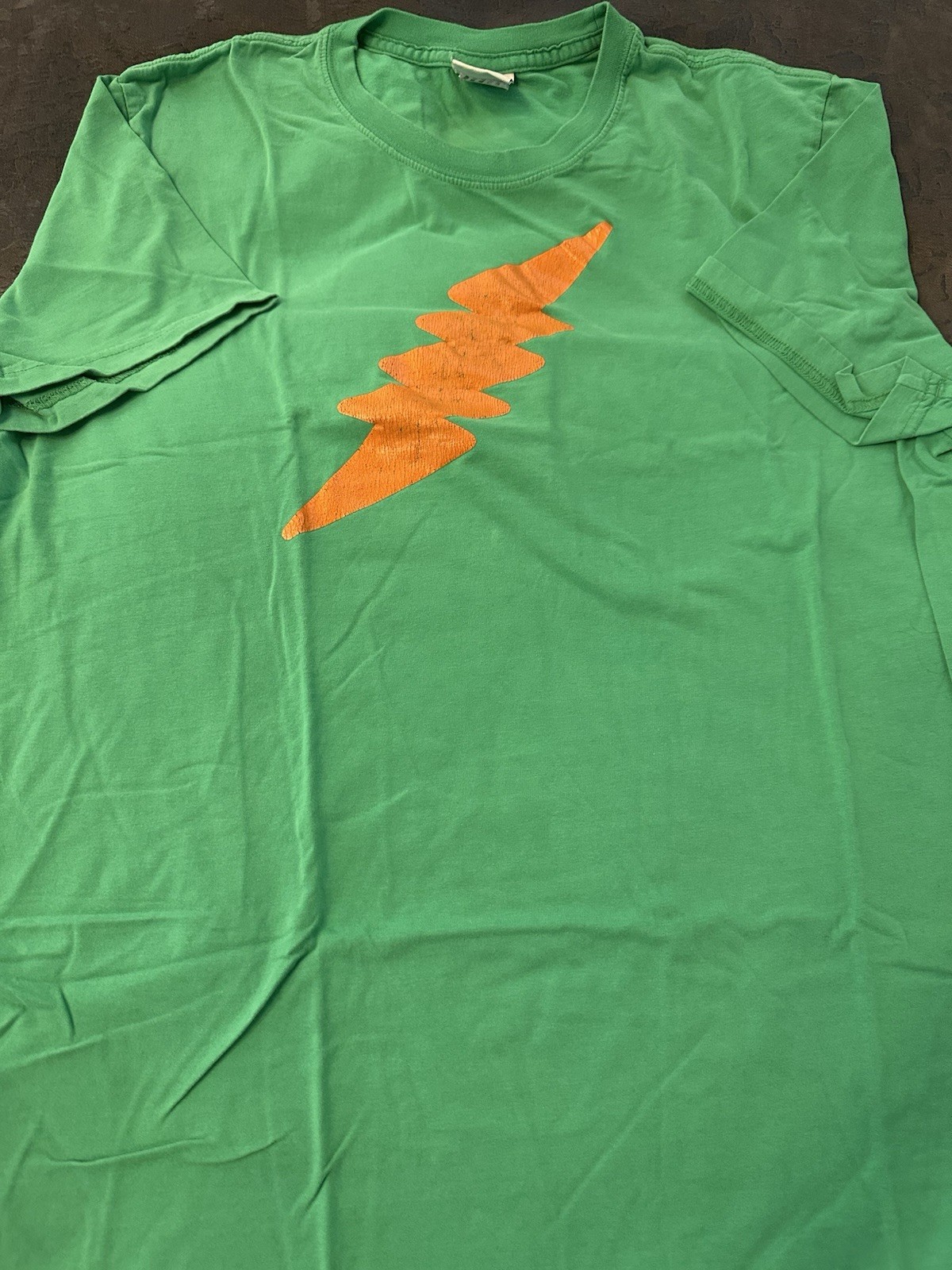 Vintage Nike Track & Field Sportswear Cotton Tee. Electric Green. XL