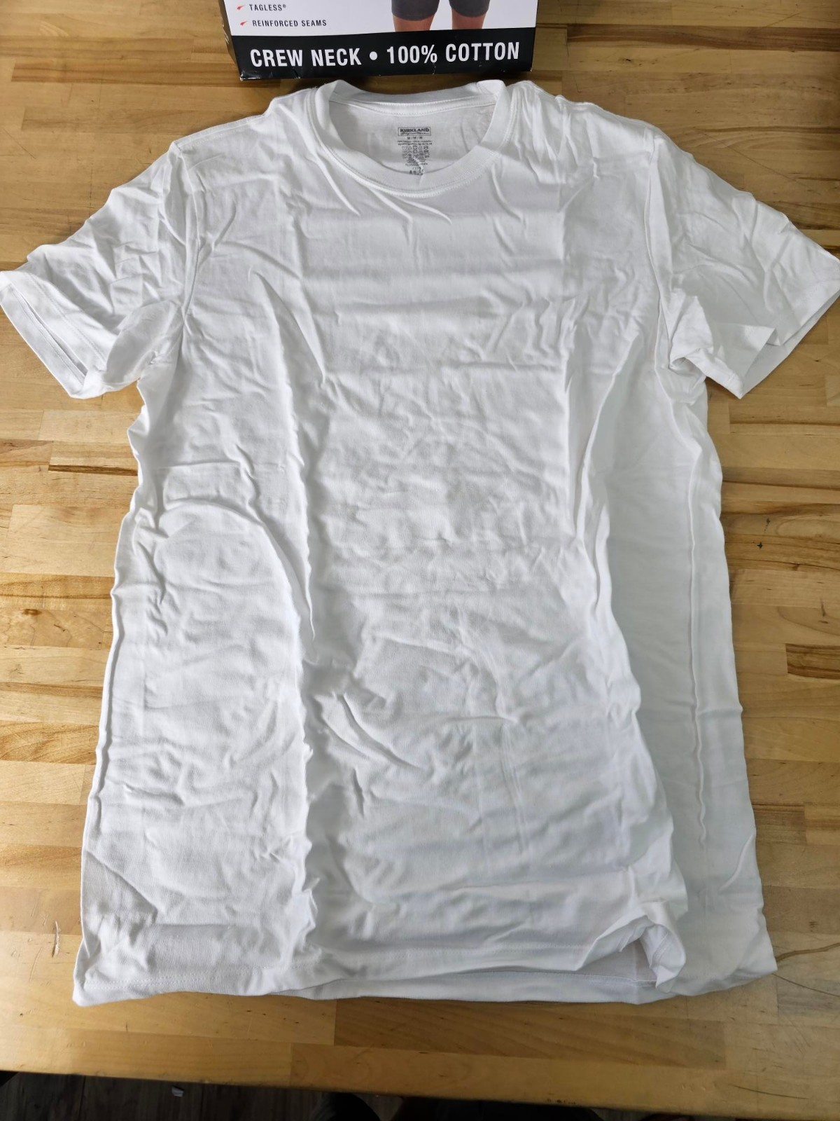 M / MEDIUM - WHITE - 6 PACK - Kirkland Signature Men's Cotton Crew Neck T-Shirts gallery