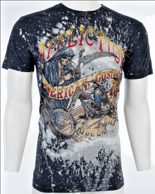 AFFLICTION American Customs RIDE OR DIE Short Sleeve Slim Fit T-shirt NWT gallery