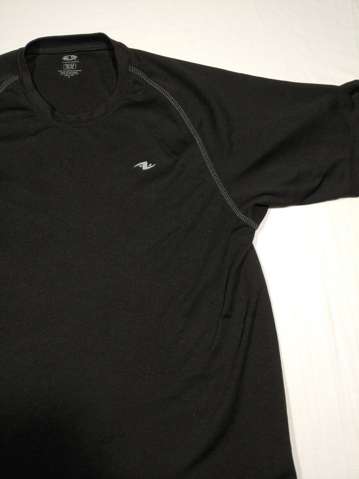 Athletic Works T Shirt Mens M Black Dry Gym Lightweight Breathable Running gallery