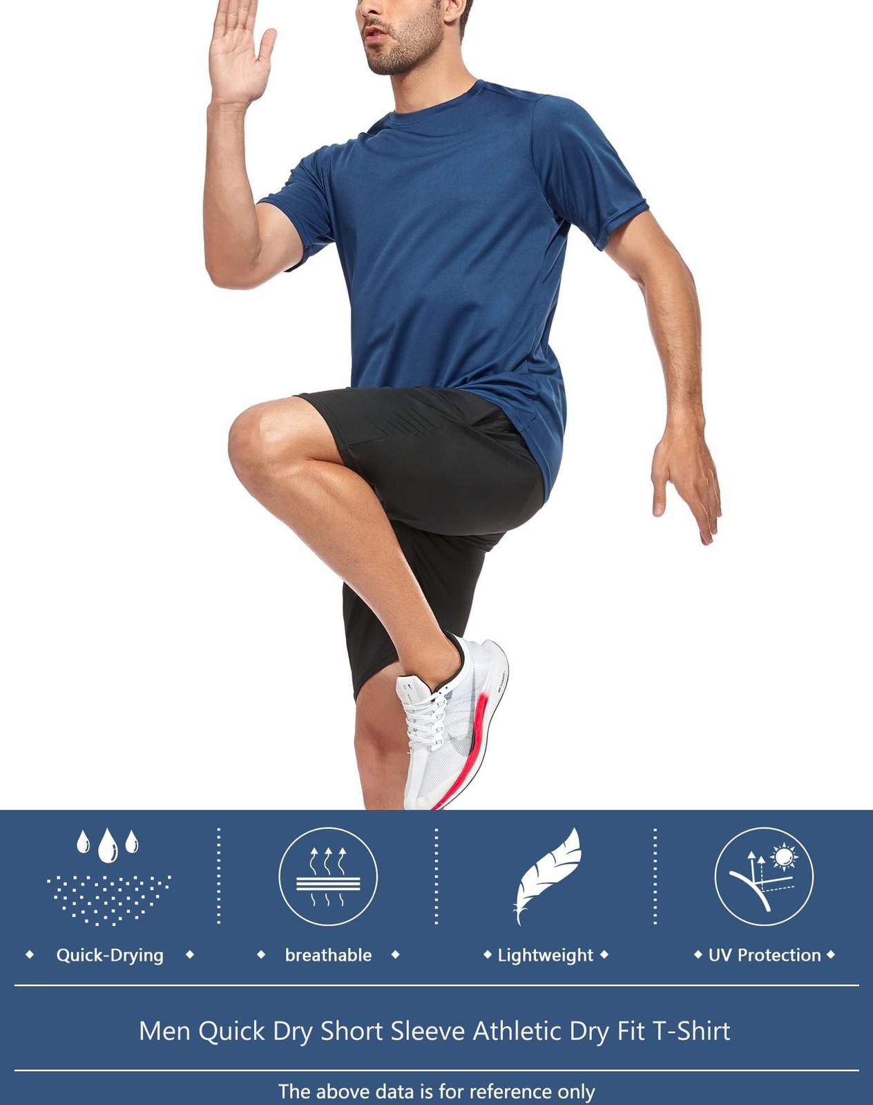 5 Pack Men Mesh Workout Shirts Dry Fit Quick Dry Athletic Tee gallery