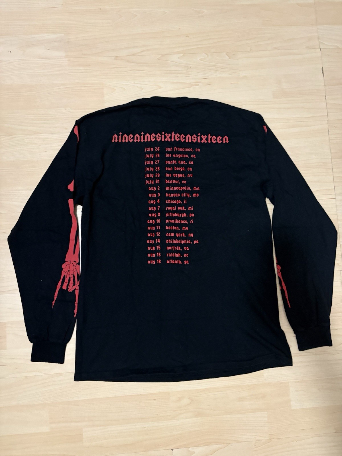 Playboi Carti Die Lit Tour Ribcage Longsleeve gallery
