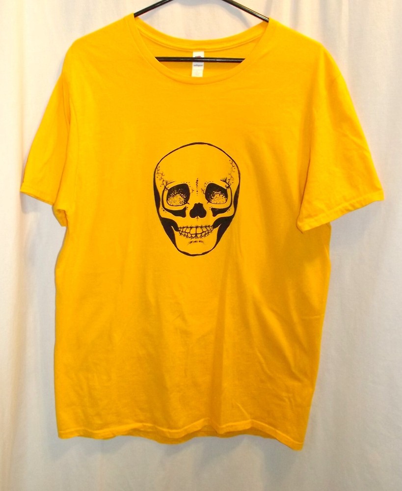 Smiling Skull Shirt – top skeleton MEANTJEWLIP folk art handmade unisex