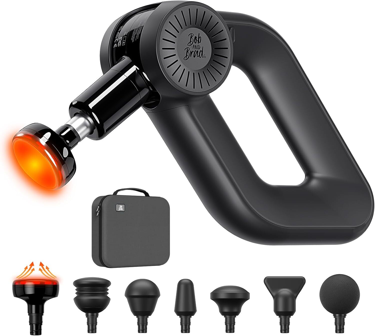 D6 Pro Plus Massage Gun with Heat, Muscle Deep Tissue 16mm Personalized Speeds